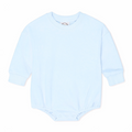 Blue Sweatshirt Bubble Romper