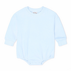 Blue Sweatshirt Bubble Romper