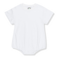 White Short Sleeved Bubble