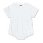 White Short Sleeved Bubble