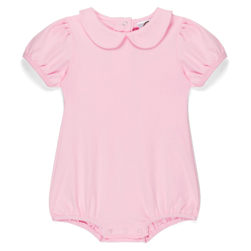 Pink Puff Sleeved Peter Pan Bubble