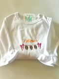 FOOTBALL BANNER BUBBLE/ROMPER/DRESS/TEE