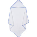 Hooded Towel with Blue Gingham Trim