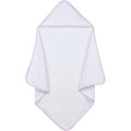 Hooded Towel with Pink Gingham Trim